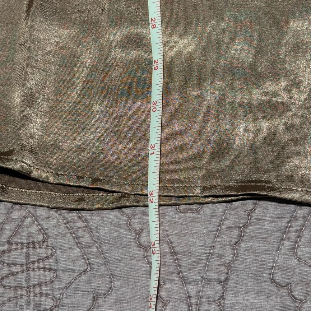 Elegant Metallic Long Sleeve Dress - Picture 10 of 15